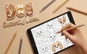 Dog Coloring Book: Relaxing Drawing Game Online - Coloring Game