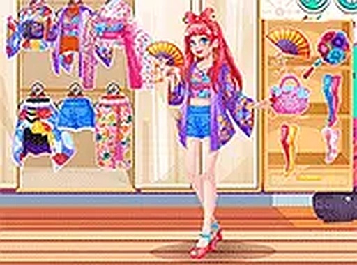 Teen Harajuku Kimono Dress Up Game