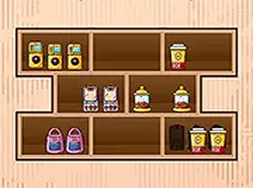 Shelf Shift Match Puzzle Game