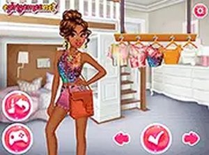 Princesses Tie Dye Fashion Online Game