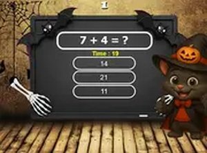 Halloween Tom Math Challenge Online Game