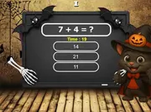Halloween Tom Math Challenge Online Game